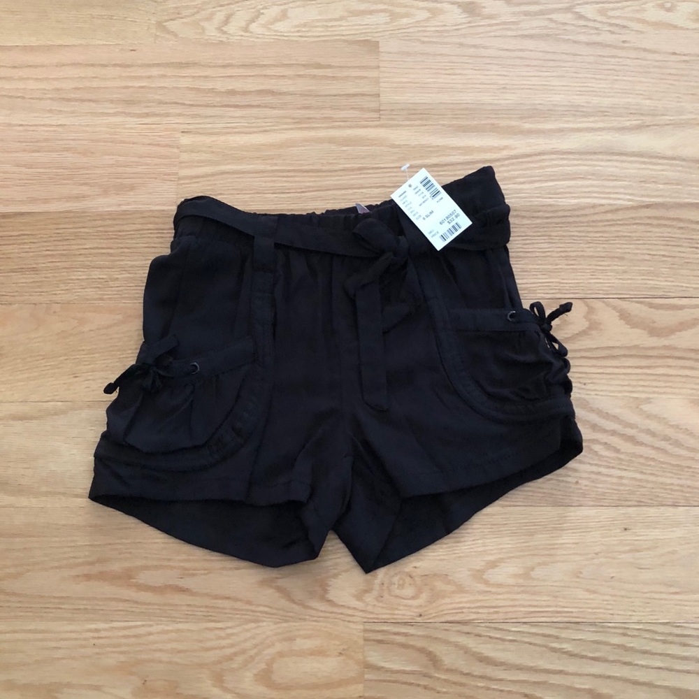Justice girls black shorts